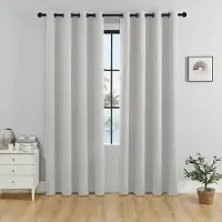 Easy Beauty Home123 1 ST Mörkläggningsgardiner Värmeisolerade Ljusfiltrerande Draperier med Öljetter Topp Vardagsrum Sovrum Gardiner Paneler Draperier 132cm*114cm (52in*45in)