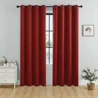 Easy Beauty Home123 1 ST Mörkläggningsgardiner Värmeisolerade Ljusfiltrerande Draperier med Öljetter Topp Vardagsrum Sovrum Gardiner Paneler Draperier 140cm*200cm (55in*79in)