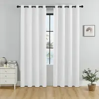 Easy Beauty Home123 1 ST Mörkläggningsgardiner Värmeisolerade Ljusfiltrerande Draperier med Öljetter Topp Vardagsrum Sovrum Gardiner Paneler Draperier 132cm*114cm (52in*45in)