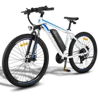 Fafrees Elcykel F28 MT 27,5 250W Motor Stad Vuxen Elcykel 48V 14,5AH LCD-display Topphastighet 25 km/h 21 Växlar blå/vit