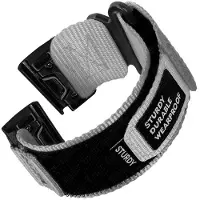 PINSENDA Snabbnylonband för Garmin Watch Instinct 2X Tactics Strap Fenix ​​6X Pro 5X Plus 7X 26mm 22mm Ersättnings Sport Release Armband Garmin 22mm svart/grå