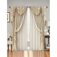 Yiran Furniture 2 st Digitaltryckta Gardiner Med Modern Retro Högkvalitativ Polyesterfiber, Hushållsdekor Stångtopp Draperier För Alla Säsonger W120 X H270(CM)X2&Hook