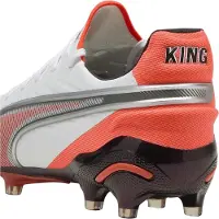 Puma Fotbollsskor King Ultimate Firm Ground för herrar (Vit/Röd)