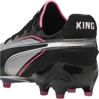 Puma Fotbollsskor King Ultimate Firm Ground för herrar (Silver/Svart)