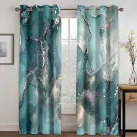 Yiran Furniture 2 paneler Marmorgardiner Rosa Guld Grå Gardiner för Lyxigt Sovrum Vardagsrum Kök Fönsterblinds Draperi cortina Stångficka 2x120W200H(CM)&rod pocket