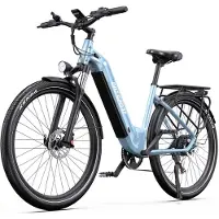 ONESPORT Elcykel WT05 250W Motor 18,2AH Stadscykel Elcykel Topphastighet 25 km/h Hydrauliska Bromsar Max Räckvidd 120 km 27,5 x2,25 Däck