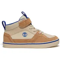 Timberland unisex för barn. TB0A27ZXAPK1 Stone Jump skor i läder beige (36), Hud, Karta, Kardborreband, Casual, barnmode