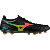 Mizuno Morelia Neo V Beta Elite Fg Bright Black - Svart/orange/evening Prim - Gräs (Fg), storlek 44
