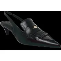 Tommy Hilfiger Leather Pointed Toe Penny Slingbacks