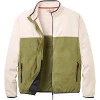 Passenger - Set Off Full Zip Polar Fleece Oatmeal Khaki för UnisexUll - Storlek XL - Beige