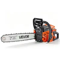 Vevor Bensindriven motorsåg 508 mm 58CC 2,2 kW 2-taktsmotor bensindriven motorsåg, för träkapning, trädbeskärning och markröjning, gasreglagesynkroniserad choke, motorsåg med halkfritt handtag och dub