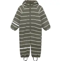 CeLaVi Regnoverall m. Fleece - PU - Glöggad basilika m. Ränder - - 80 - Regnoverall