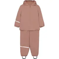 CeLaVi Regnkläder M/u Hängslen - Fleece - PU - Burlwood - - 130 - Regnkläder