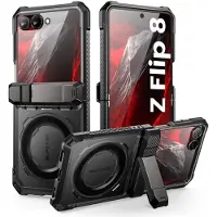 Supcase UB Grip Mag MagSafe-fodral för Samsung Galaxy Z Flip 8 – Svart