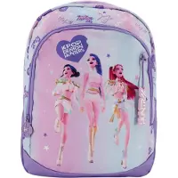 K POP Demon Hunters Lila Ryggsäck med 2 fack 38 x 28 x 16 cm