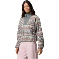 Columbia - Varumärken - Sequoia Grove II Printed Half Zip Iron Wizard Island för Unisex - Storlek S - Grå