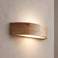 Lamkur Vägglampa Oro , dimbar, Ljust trä, Vardagsrum / matsal, Trä, Vägglampa, vägglampa inomhus