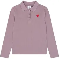 The New Tröja - TnVarena - Rib - Elderberry - - 7-8 år (122-128) - Polo