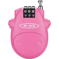 Micro Kabellås - 8 cm - Rosa - - One Size - Säkerhetsutrustning