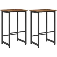 vidaXL Barpall 2 st Gammalt trä 40 x 32 x 64 cm Konstruerat trä