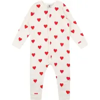 Petit Bateau Overall 'Dors' röd / naturvit