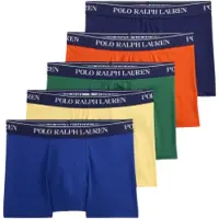 Ralph Lauren för män. 714864292029 Set med 5 klassiska boxerkalsonger i flerfärgad stretchbomull (S), Hemkläder