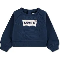 Levi's Kids Sweatshirt 'FLORAL BATWING' marinblå / ljusblå / orange / ullvit