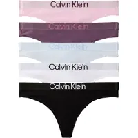 Calvin Klein 5 Pack Thongs Extra Soft Cotton Stretch