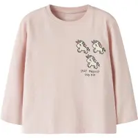 Name it T-shirt 'NMFLilithe' mint / gran / rosa / ullvit