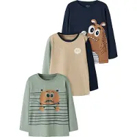 Name it Tröja - Noos - 2-pack - MmmNiko - Marinblå Kavaj/Marinbl - - 5 år (110) - Tröja