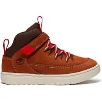 Timberland unisex för barn. TB0A5PVHA4H1 Skinnsneakers Lisbon Street brun (37), Hud, Karta, Nyckelband, Kardborreband, Casual, barnmode
