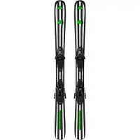 Salomon - Skidpaket (skidor + bindning) - Départ. First + C5 GW 2027 för Unisex - Barnstorlek 133 cm - Svart