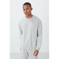 Tommy Life Herrens T-shirt i bomull-polyester med fleece och byxor set