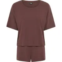 LASCANA Kort pyjamas choklad