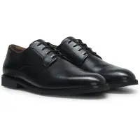 HUGO Derby shoes in smooth leather with embossed logo