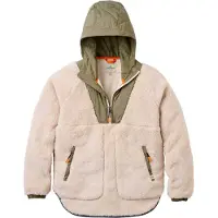Passenger - Beaumont Sherpa Hooded Fleece W Vintage White för Unisex - Storlek M - Khaki