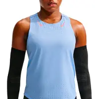 Nike Running - Trail running-kläder dam - W Aeroswift Dri-Fit ADV Singlet Aluminum Atomic Pink för UnisexUll - Storlek XS - Blå