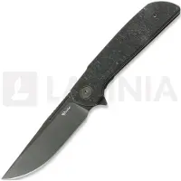 Reate Remedy fällkniv, Black Glass FatCarbon, Satin DLC