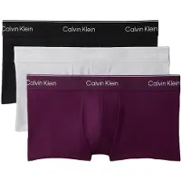 Calvin Klein 3 Pack Low Rise Trunks Icon Cotton Stretch
