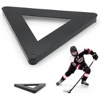 Vevor Triangle Hockey Passer, Kraftig Multi-Angle Rebounder, Hockey Passningshjälpmedel, Passnings- och klubbhanteringstränare, Bärbar utrustning för både på och utanför isen, Hjälper till att förbätt