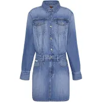 Calvin Klein Relaxed Denim Trucker Dress