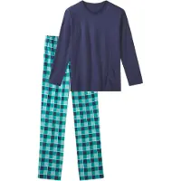 Le jogger Pyjamas marinblå / turkos