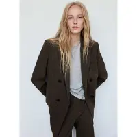 Mango Kavaj 'IRISE' brun / svart