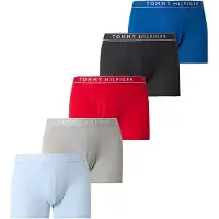 Tommy Hilfiger 5 Pack Essential Logo Waistband Trunks