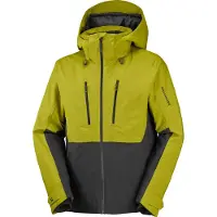 Salomon - Skidjackor - Brilliant 2.0 Jacket M Cardamon Seed Deep Black för UnisexUll - Storlek S - Grön