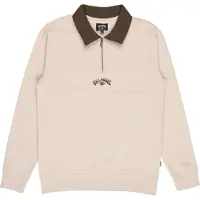 Billabong - Sweatshirts - Winton Half Zip Sweatshirt Oatmeal för Unisex - Storlek L - Beige