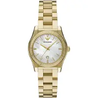 Emporio Armani Analog klocka guld / pärlvit