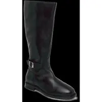 Tommy Hilfiger TH Monogram Buckle Leather Knee High Boots