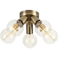 Markslöjd Mazzo Plafond Mässing 5 Lampor