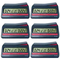 Semoic 6X Professionell Avancerad Schack Digital Timer Schackklocka Count Down Board Game Clock PS-1688